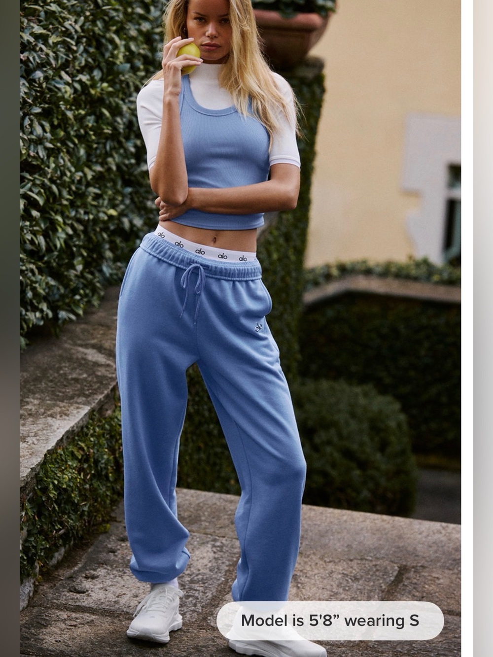 ALO Accolade Sweatpant in Crystal Clear Blue